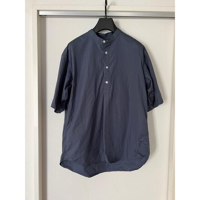 【美品】トーマスメイソンバンドショートスリーブシャツ BLUE/GRAY M