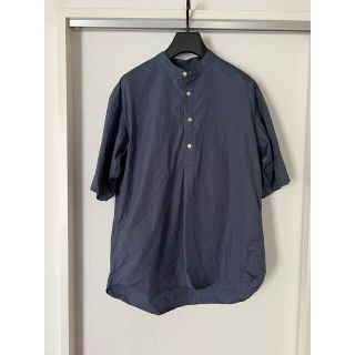 アーバンリサーチ(URBAN RESEARCH)の【美品】トーマスメイソンバンドショートスリーブシャツ BLUE/GRAY M(シャツ)