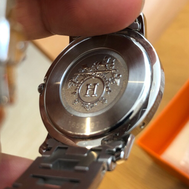 Hermes(エルメス)の最終早い者勝ち極美品OH済エルメス クリッパー クオーツ CL6.710 メンズ メンズの時計(腕時計(アナログ))の商品写真