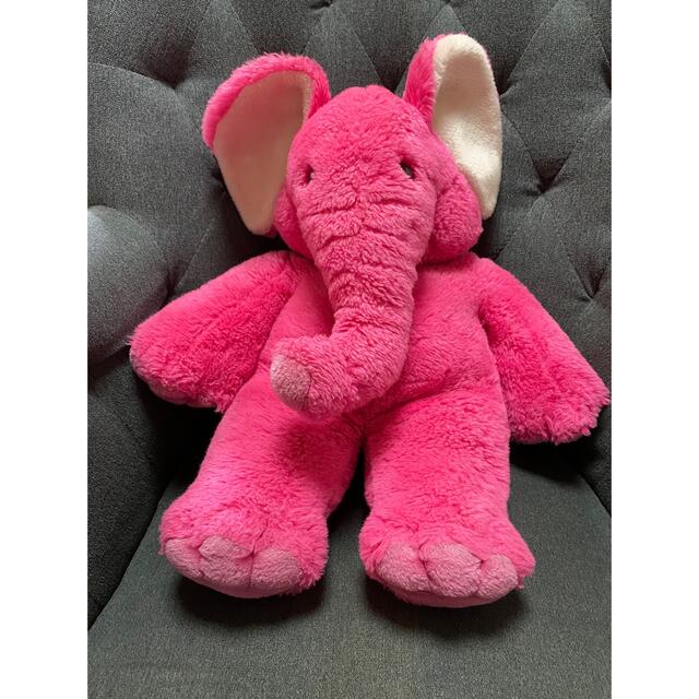 プレイトーキン　ピンクのぞう　ぬいぐるみ　パペット　レアピンクの象