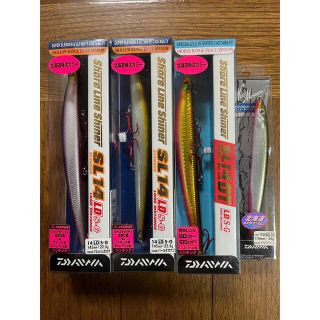 ダイワ(DAIWA)のダイワ(DAIWA)ショアラインシャイナー他　ルアー×4(ルアー用品)