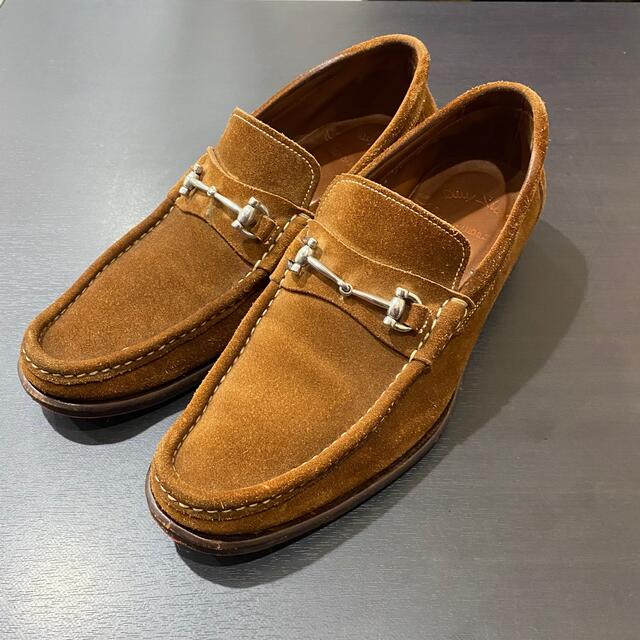 美品 Santoni サントーニ ビットローファー ローファー 6 スウェード
