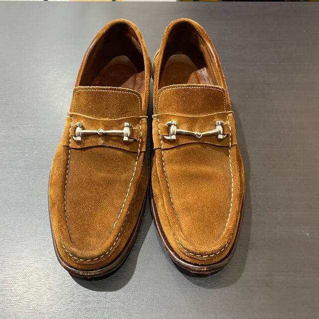 美品 Santoni サントーニ ビットローファー ローファー 6 スウェード