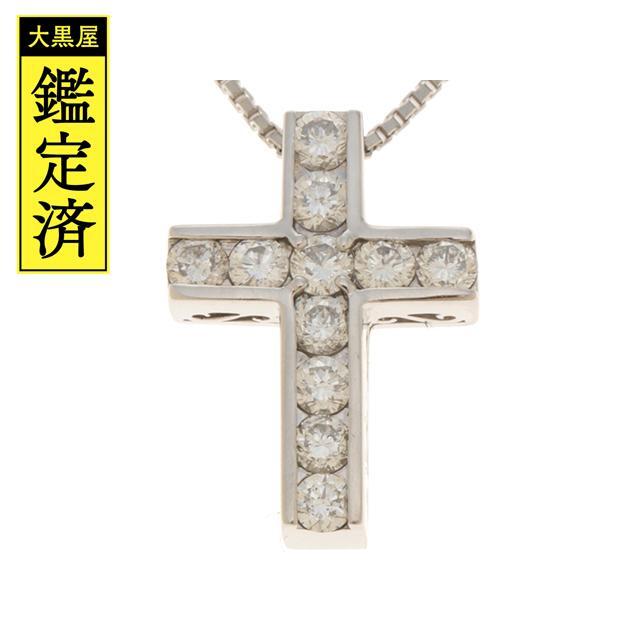 ノンブランドジュエリー クロスネックレス Pt850 8.4g 週末価格❣ノン