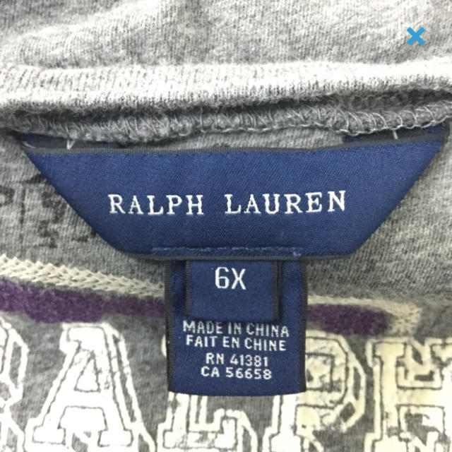 Ralph Lauren(ラルフローレン)のラルフローレン☆used☆6y☆裾ふりる長袖カットソー キッズ/ベビー/マタニティのキッズ服女の子用(90cm~)(Tシャツ/カットソー)の商品写真