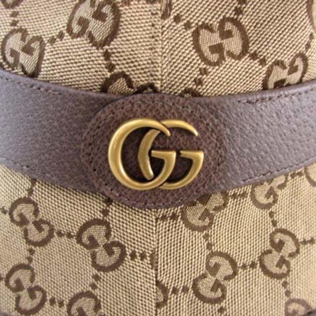 Gucci(グッチ)のグッチ GGキャンバス フェドラハット バケット 576587 ベージュ 茶 L メンズの帽子(ハット)の商品写真