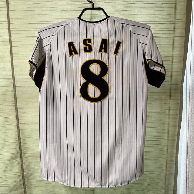 阪神タイガース(ハンシンタイガース)の阪神タイガース 浅井選手#8 ユニフォーム スポーツ/アウトドアの野球(応援グッズ)の商品写真