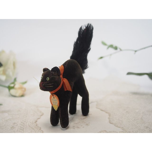 シュタイフ★Black Tom Cat 8cm★最小サイズ/ブラックトムキャット