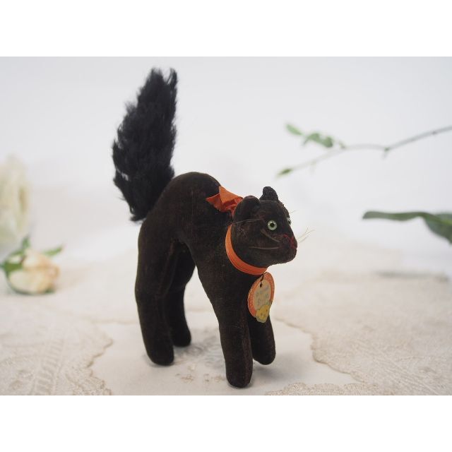 シュタイフ★Black Tom Cat 8cm★最小サイズ/ブラックトムキャット ハンドメイドのぬいぐるみ/人形(ぬいぐるみ)の商品写真