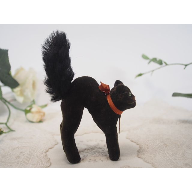 シュタイフ★Black Tom Cat 8cm★最小サイズ/ブラックトムキャット ハンドメイドのぬいぐるみ/人形(ぬいぐるみ)の商品写真