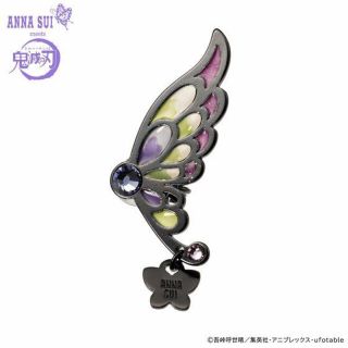 アナスイ(ANNA SUI)のアナスイ 鬼滅の刃 胡蝶カナエ＆栗花落カナヲ イヤークリップ ピンク グリーン(キャラクターグッズ)