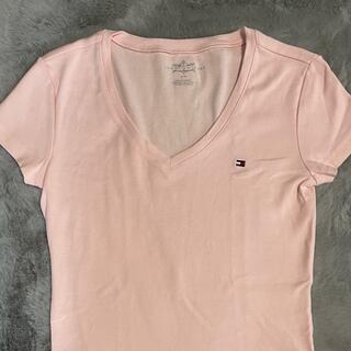 トミーヒルフィガー(TOMMY HILFIGER)のトミーフィルフィガー　Tシャツ　ピンク　Sサイズ(Tシャツ(半袖/袖なし))