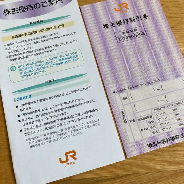 JR東海　株主優待割引券　１枚 チケットの優待券/割引券(その他)の商品写真