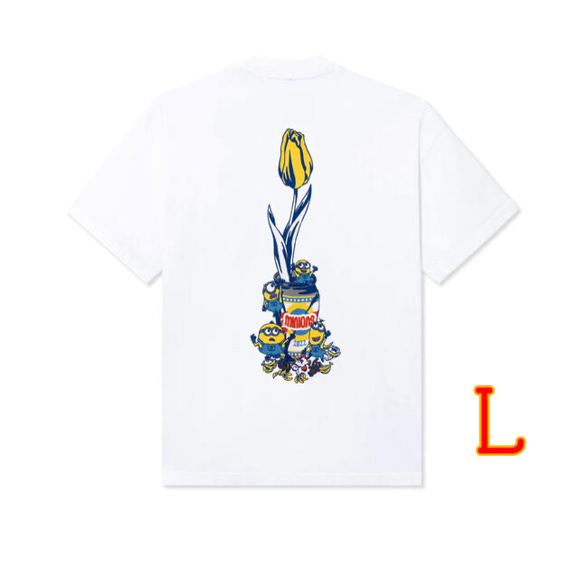 GDC(ジーディーシー)のWASTED YOUTH × ミニオンズ WHITE T-SHIRT L ① メンズのトップス(Tシャツ/カットソー(半袖/袖なし))の商品写真