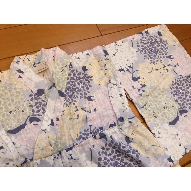 petit main(プティマイン)のプティマイン  浴衣　紫陽花柄 キッズ/ベビー/マタニティのキッズ服女の子用(90cm~)(甚平/浴衣)の商品写真