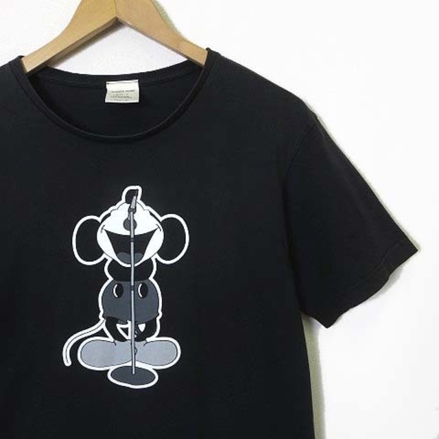ナンバーナイン Tシャツ ディズニー コラボ ミッキーマウス 半袖 XL 4 黒