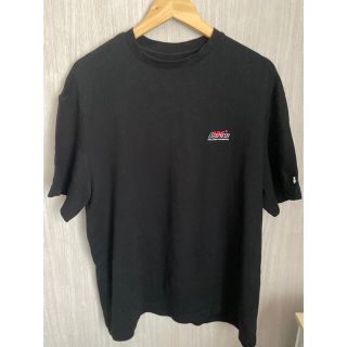 メゾンキツネ(MAISON KITSUNE')のADERERROR アーダーエラー　logoロゴtシャツ　　韓国大人気　ブラック(Tシャツ/カットソー(半袖/袖なし))