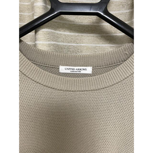 UNITED ARROWS(ユナイテッドアローズ)のユナイテッドアローズ　サマーニット　size:XL メンズのトップス(Tシャツ/カットソー(半袖/袖なし))の商品写真