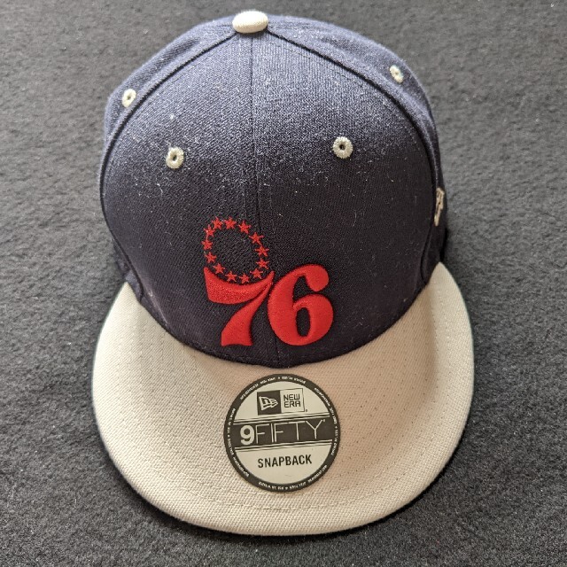 NEW ERA　キャップ　NBA 76 9FIFTY Snapback　帽子NAVYCREAM素材