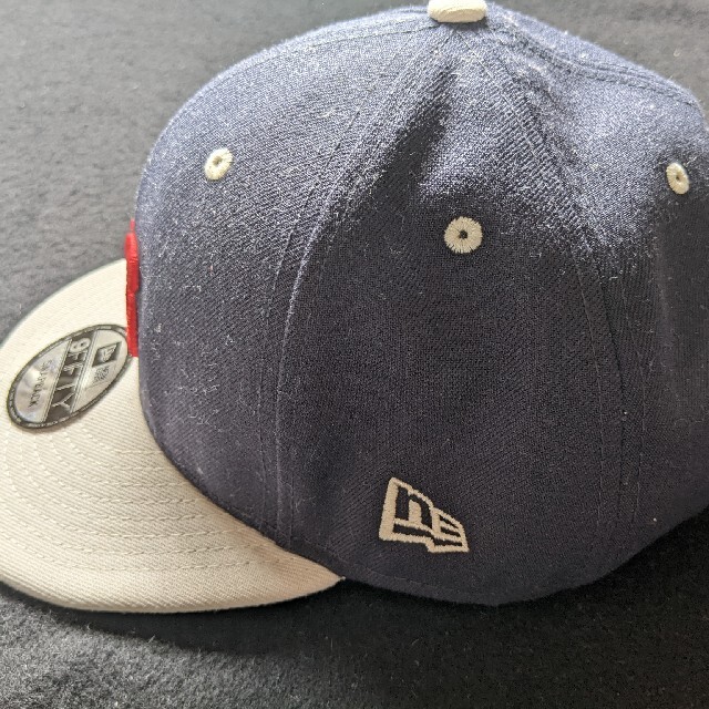 NEW ERA　キャップ　NBA 76 9FIFTY Snapback　帽子NAVYCREAM素材