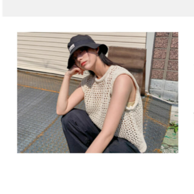 STYLENANDA(スタイルナンダ)のSTYLENANDA◎フィッシュネットニットベスト レディースのトップス(ベスト/ジレ)の商品写真