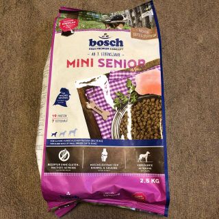 ボッシュ(BOSCH)のボッシュ ハイプレミアム ミニシニア 2.5kg(ペットフード)