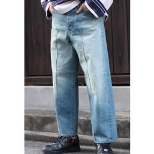 SUGARHILL LOOSE THREAD FADED DENIM PANTS メンズのパンツ(デニム/ジーンズ)の商品写真