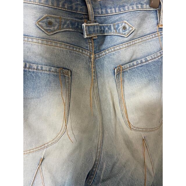 SUGARHILL LOOSE THREAD FADED DENIM PANTS メンズのパンツ(デニム/ジーンズ)の商品写真