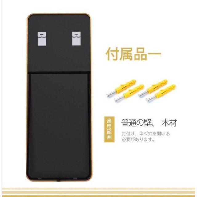 スタンドミラー ブラック 165cm 立て掛け 全身鏡 壁掛け 玄関鏡 60cm