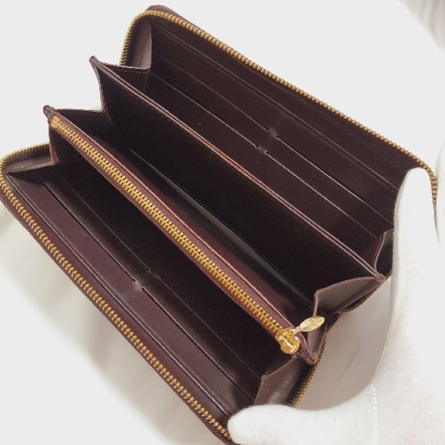 正規品 ルイヴィトン 長財布 ジッピーウォレット ヴェルニ 黒 エナメル