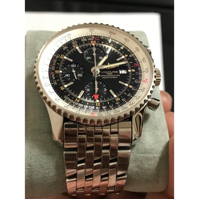 BREITLING(ブライトリング)の46ミリ　ナビタイマーワールドA24322 中古美品 メンズの時計(腕時計(アナログ))の商品写真