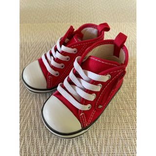 コンバース(CONVERSE)のCONVERSE コンバース　ハイカットスニーカー　赤　12㎝(スニーカー)