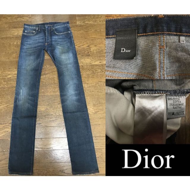 【送料無料】 DIOR HOMME - Dior Homme/縦爪加工JAKE 縦爪加工ジェイク163D007TX995 デニム+ジーンズ