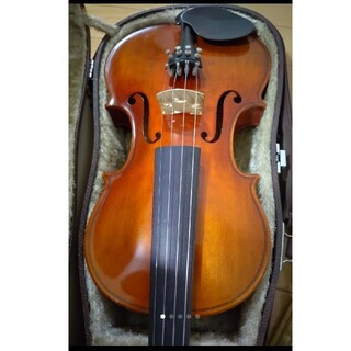 高級 バイオリン 鈴木 No.200 4/4 証明ラベル有、弓ケース付 定価6万(ヴァイオリン)