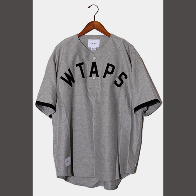 未使用品 22SS WTAPS LEAGUE ベースボールシャツ 3 グレー