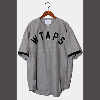 未使用品 22SS WTAPS LEAGUE ベースボールシャツ 3 グレー(シャツ)