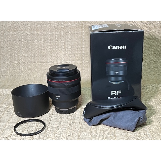 新入荷 Canon - Canon RF85mm F1.2L USM＋レンズガードフィルター レンズ(単焦点)