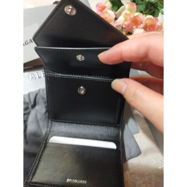 Balenciaga(バレンシアガ)の新品　正規品　バレンシアガ　ペーパースマートウォレット　ブラック メンズのファッション小物(折り財布)の商品写真