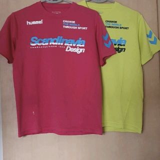 ヒュンメル(hummel)のヒュンメル プラクティス シャツ ２枚セット Ｔシャツ Ｓ used  吸汗速乾(ウェア)