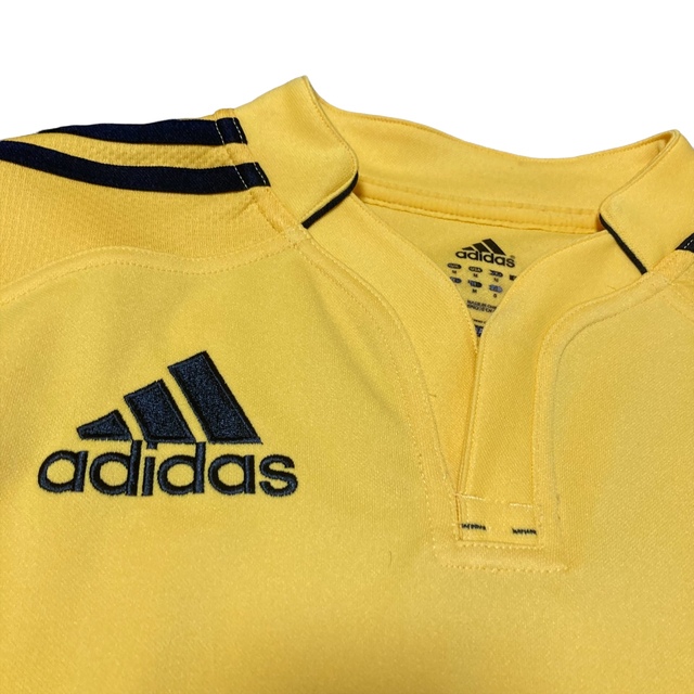 adidas(アディダス)の00’s adidas サッカーシャツ イエロー O メンズのトップス(Tシャツ/カットソー(半袖/袖なし))の商品写真