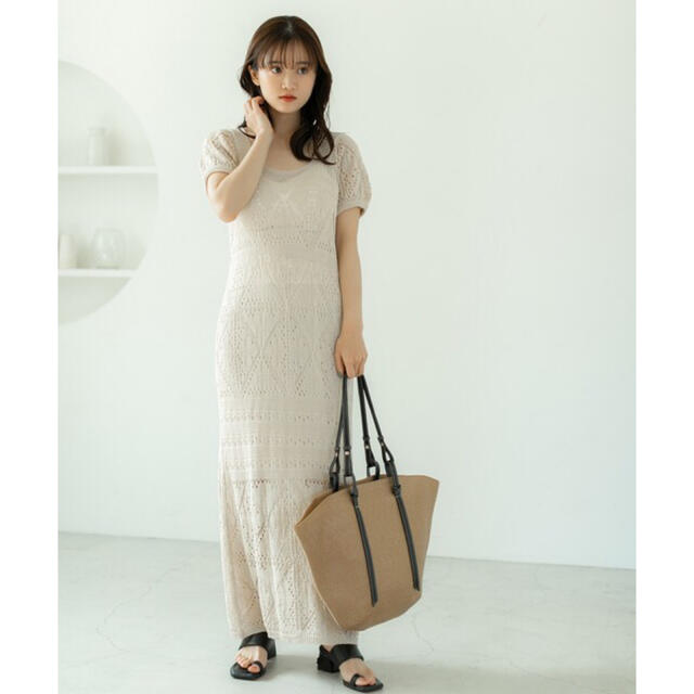 fifth - fifth フィフス たくぼかりんコラボ パフスリーブ鍵編み fifth - fifth フィフス たくぼかりんコラボ パフスリーブ鍵編み