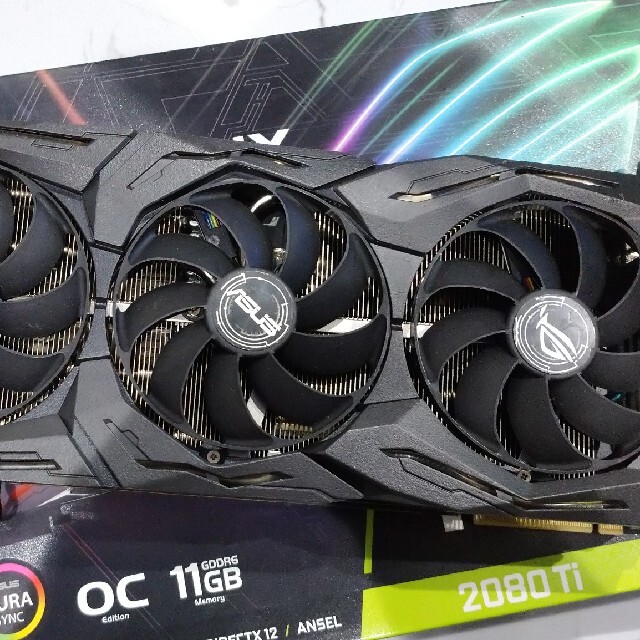 ブランドASUS - ASUS ROG-STRIX-RTX2080TI-O11G ジャンクの通販 by ...