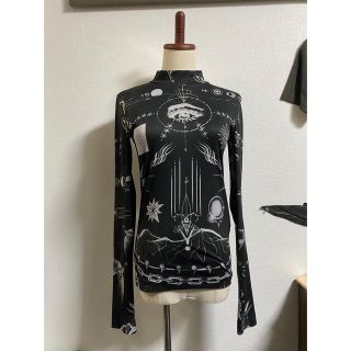 ジャンポールゴルチエ(Jean-Paul GAULTIER)のサカイ×ジャンポールゴルチェ　カットソー　タトゥープリント　セカンドスキン(Tシャツ/カットソー(七分/長袖))