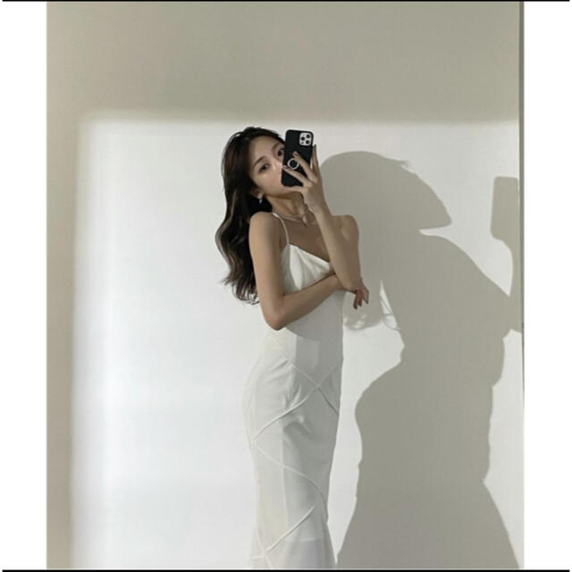 melt the lady nuit strap dress white レディースのワンピース(ロングワンピース/マキシワンピース)の商品写真