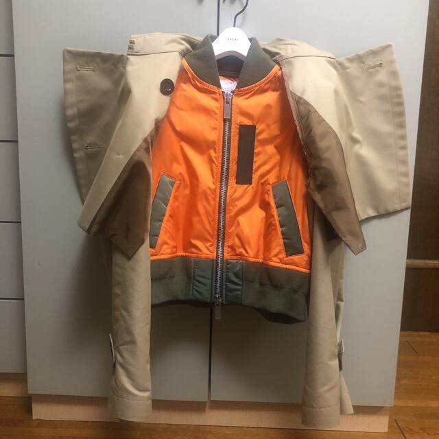 sacai - sacai サカイ ショートトレンチ サイズ1 完売品 美品の sacai - sacai サカイ ショートトレンチ サイズ1 完売品 美品の