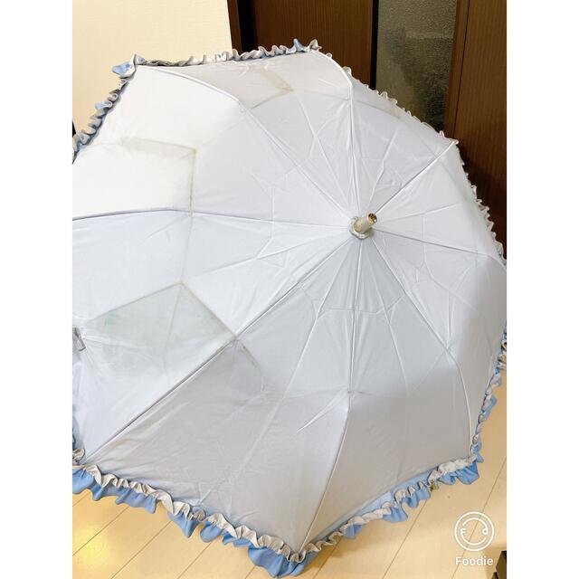 LANVIN en Bleu(ランバンオンブルー)のLANVIN en Blue 晴雨兼用日傘　グログランフリル レディースのファッション小物(傘)の商品写真