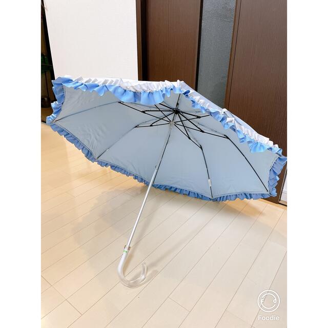 LANVIN en Bleu(ランバンオンブルー)のLANVIN en Blue 晴雨兼用日傘　グログランフリル レディースのファッション小物(傘)の商品写真