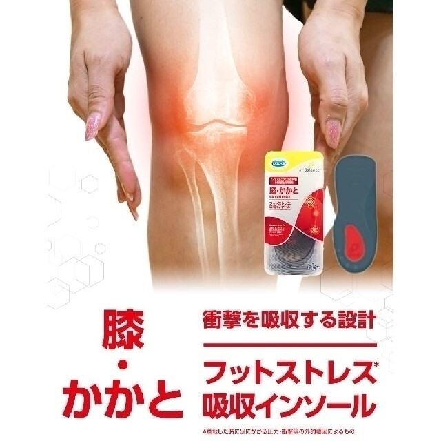 Dr.scholl(ドクターショール)のドクターショール中敷きインバランス フットストレス吸収インソール膝・かかとS-M レディースの靴/シューズ(その他)の商品写真