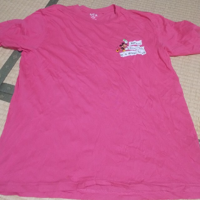 UNIQLO(ユニクロ)のユニクロ ＵＴシャツ XL ピンク色 メンズのトップス(Tシャツ/カットソー(半袖/袖なし))の商品写真