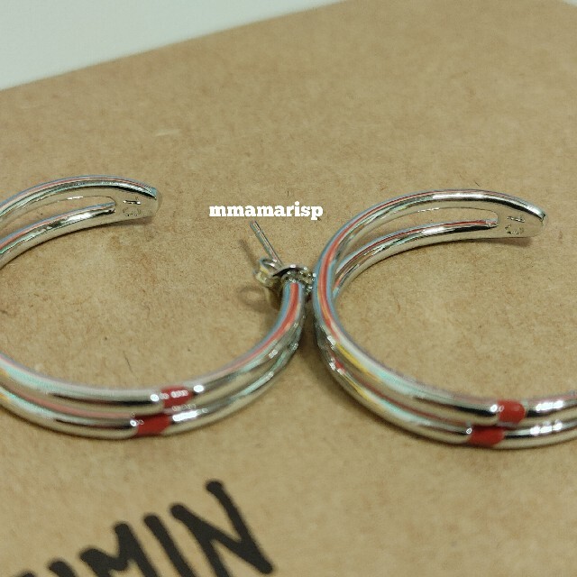 JIMIN RED CARVING EARRING ジミン ピアス 正規品メンズ